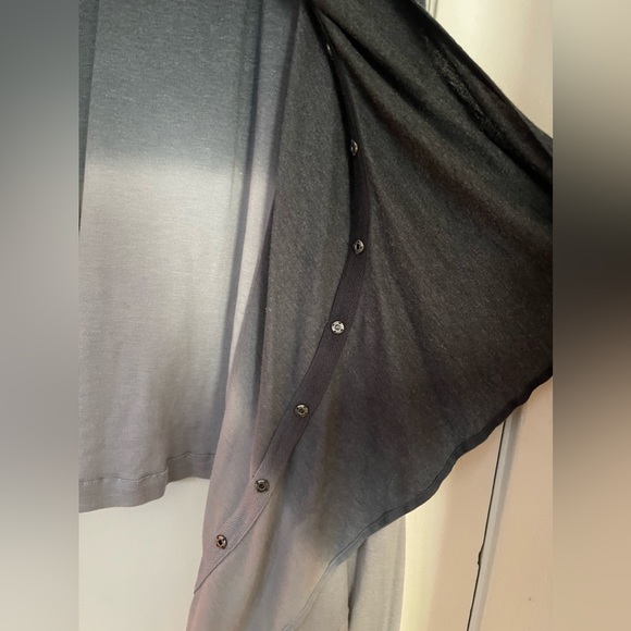 Anthropologie Grey Dip-Dye Cardigan - Picture 3 of 6